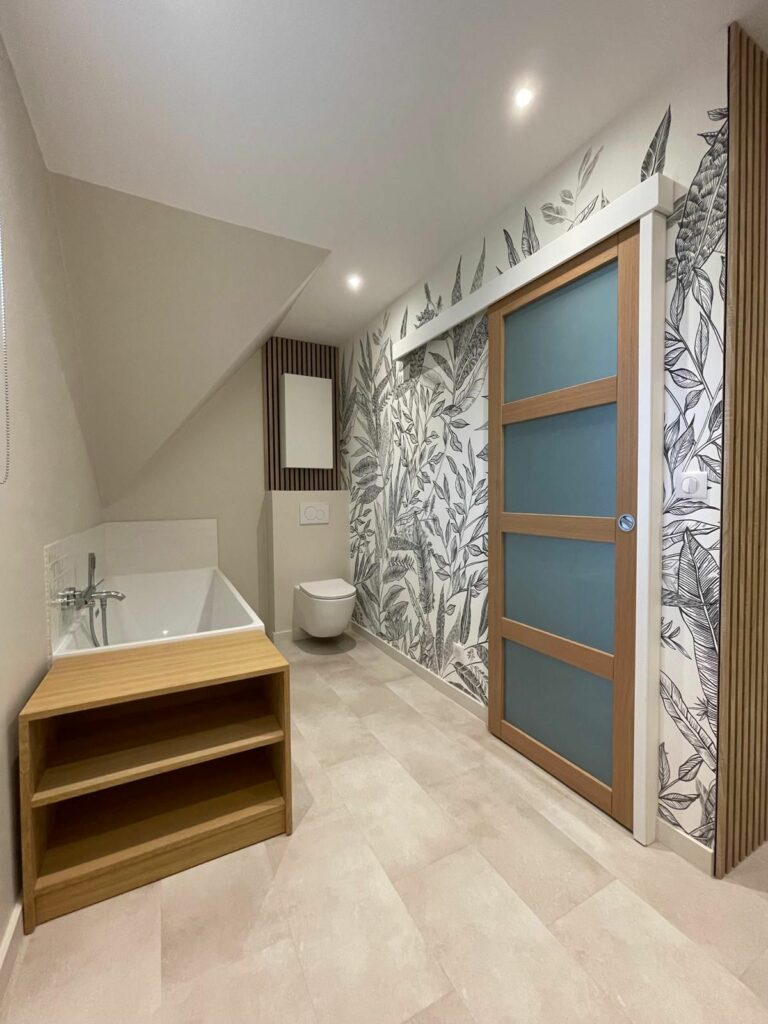 Rénovation complète d'une salle de bain à Linselles par Bel Intérieur